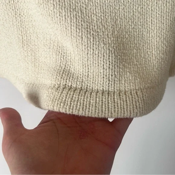 Vintage GAP V-Neck Collared Cream Sweater - Picture 10 of 10
